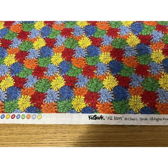 Vintage KidStuff "All Stars" Moda Fabric Pattern #10650 3 Yards x 44 Wide - Picture 16 of 16